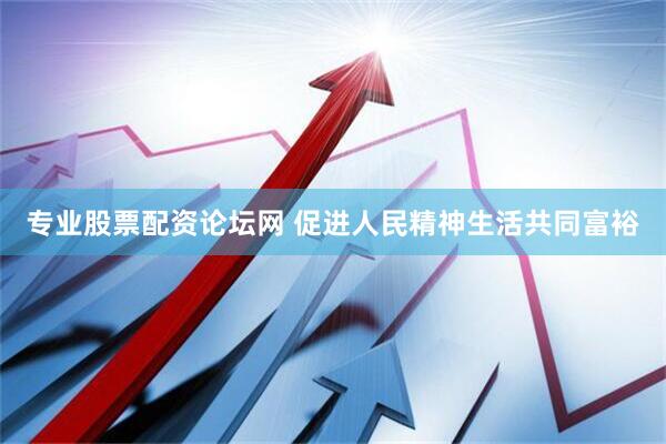 专业股票配资论坛网 促进人民精神生活共同富裕