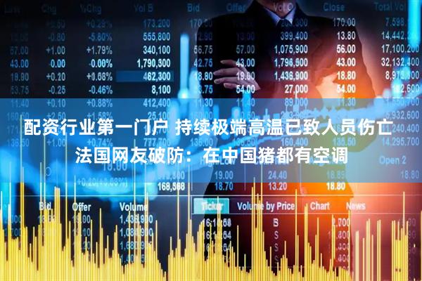 配资行业第一门户 持续极端高温已致人员伤亡 法国网友破防：在中国猪都有空调